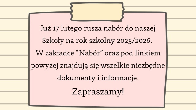 Plakat informacyjny