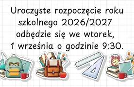 rozpoczęcie roku szkolnego 2026/2027