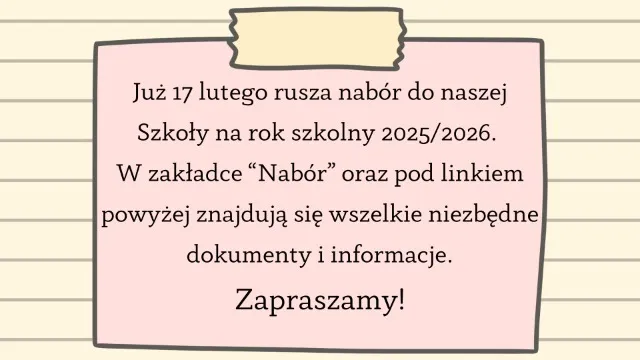 Plakat informacyjny