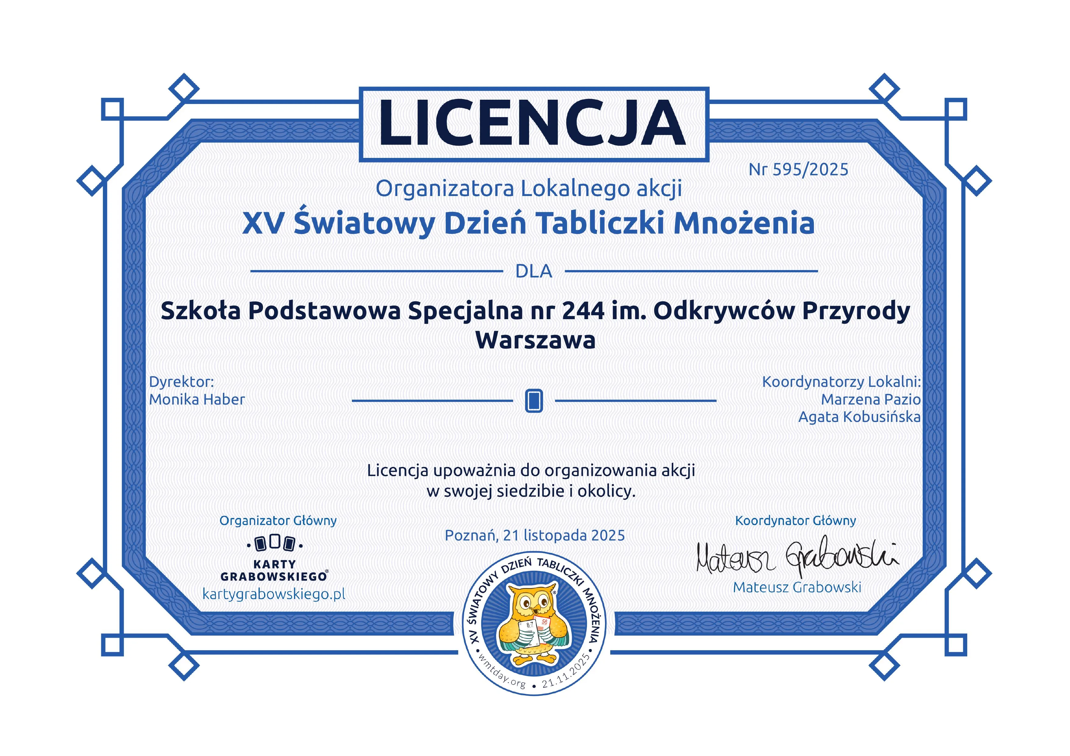 dzień tabliczki mnożenia