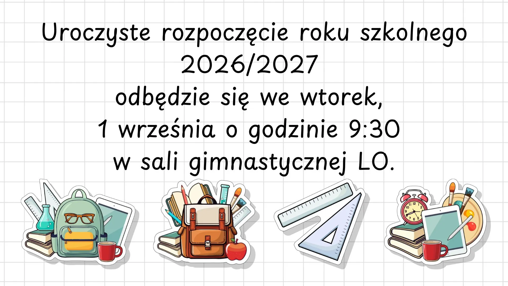 rozpoczęcie roku szkolnego 2026/2027